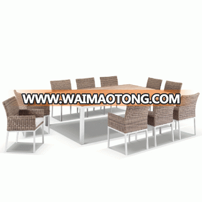 2017 latest designs aluminum frame white PE rattan modern outdoor garden wicker furniture sofa chair